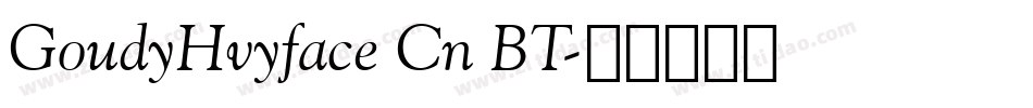 GoudyHvyface Cn BT字体转换